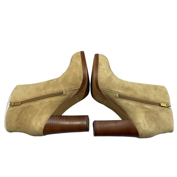 Vince Camuto Cayelsa Bootie 10 Tan Leather Neutral Classic Boho - Picture 6 of 14